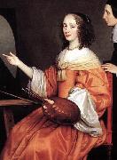 Gerard van Honthorst, Detail of Margareta Maria de Roodere and Her Parents